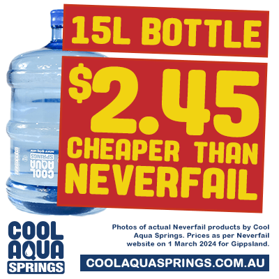 Compare Neverfail vs Cool Aqua Springs prices 15 L spring water bottles
