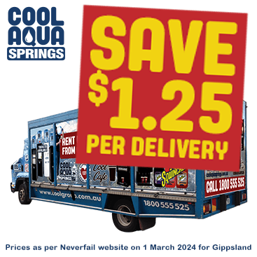 Buy local and get zero delivery fee when you choose us for bottled spring water